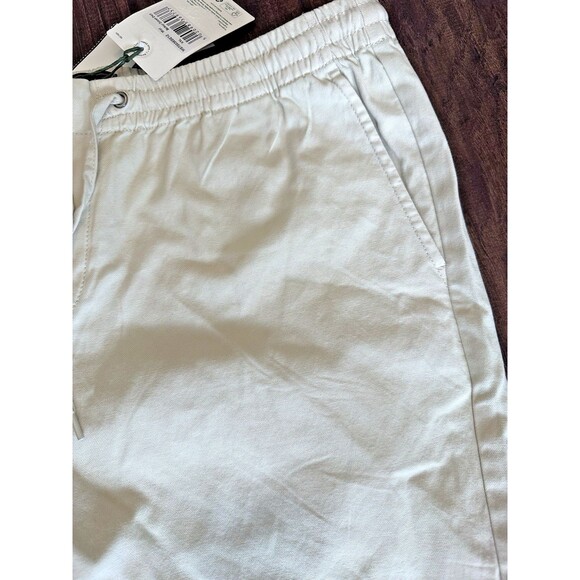 Barbour Men's Oxtown 7-1/2" Drawstring Casual Cotton Shorts Beige L - Picture 4 of 9